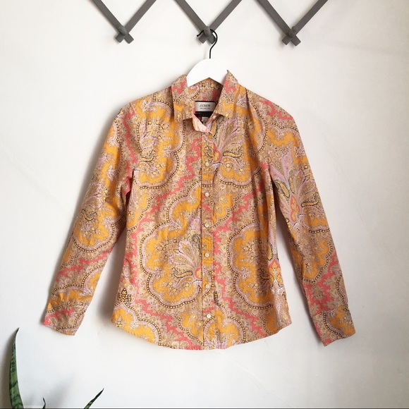 J. Crew Tops - Collection Slim Perfect Shirt in Ratti Paisley